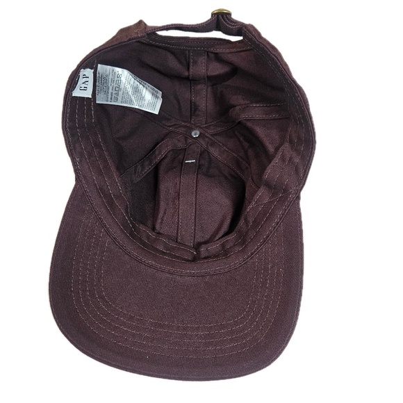 GAP Hat Cap Strap Back One Size Brown Cotton Twill Casual Adjustable Mens New - Picture 2 of 8